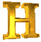 3d_h_alphabet_letter_golden_animation_clipart