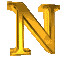 3d_n_alphabet_letter_golden_animation_clipart